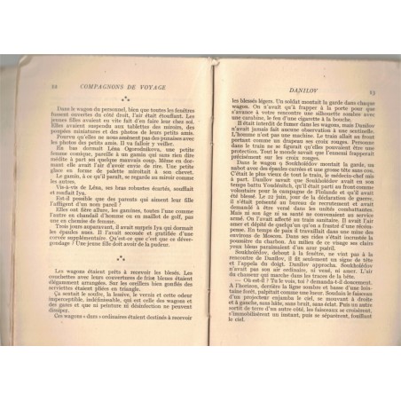Compagnons de voyage, Vera Panova, 1948 - écrivain russe, U.R.S.S., roman, Collection Europe,