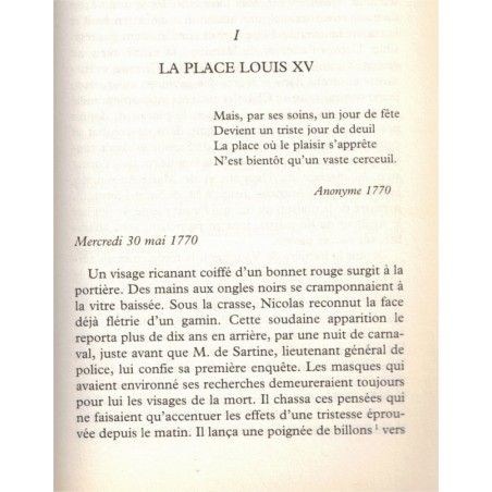 Le fantôme de la Rue Royale, les enquêtes de Nicolas Le Floch commissaire au Châtelet, Jean-François Parot, 2002 - policier,