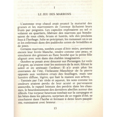 Les étés de Persanges, Jacqueline Pelletier Doisy, 1985 - Berry, saga familiale, guerre 1914 1918