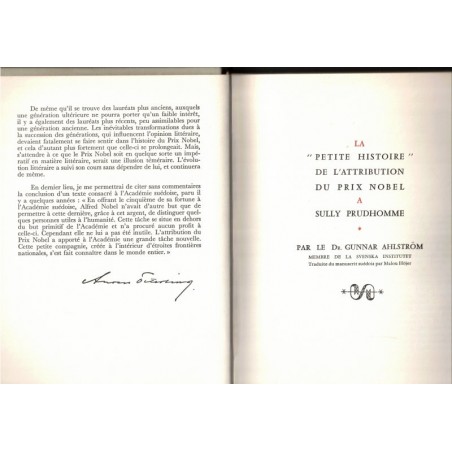Journal Intime, Sully Prudhomme, 1964, Collection des Prix Nobel de Littérature, poésie, poètes XIXe siècle,