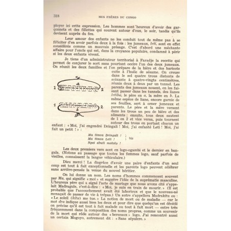 Mes frères du Congo, DEUX TOMES, Lelong, 1946 - exemplaire numéroté, Congo belge, ethnologie, Afrique,