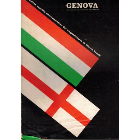 Gênes, guerre 1914-1918 - Genova, commemorativa del cinquantenario della Vittoria, 1968 - Italie, armée italienne,