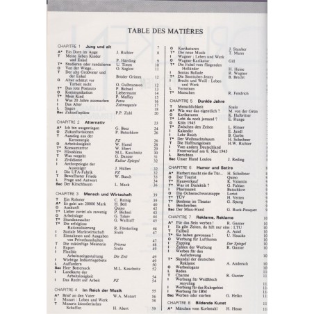 Brücken, Allemand terminales, Zehnacker, Cauquil, Krieg, 1986 - manuel d'allemand