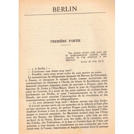 Berlin, Theodor Plievier, 1955 - Allemagne, chute nazisme, Berlin occupé, 2e guerre mondiale, romans guerre