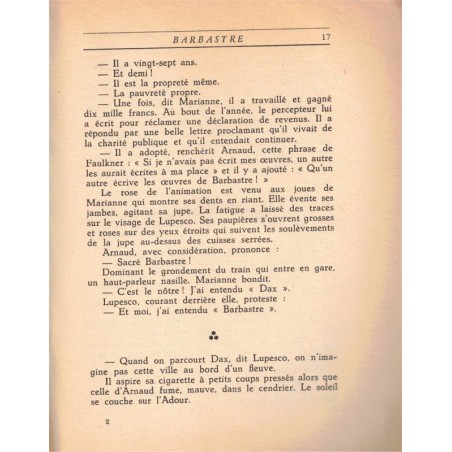 Barbastre, Michèle Perrein, 1960 - Bayonne, personnage mystérieux,
