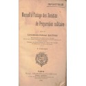 Manuel à l'usage des soc. de préparation militaire, Hatton, 1912  - topographie, gymnastique, armement, instruction militaire