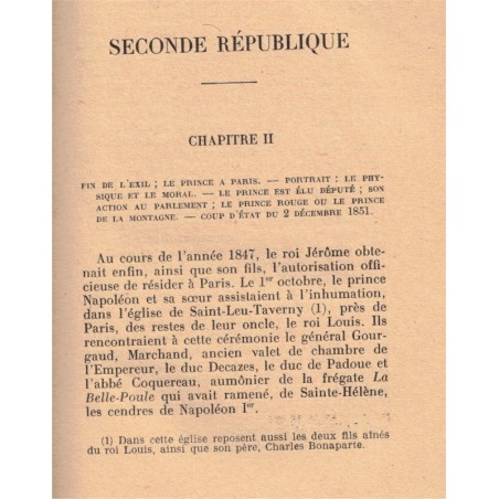 Un neveu de Napoléon Ier le Prince Napoléon, Docteur Flammarion, 1939 - Napoléon III, Second Empire, IIIe République,