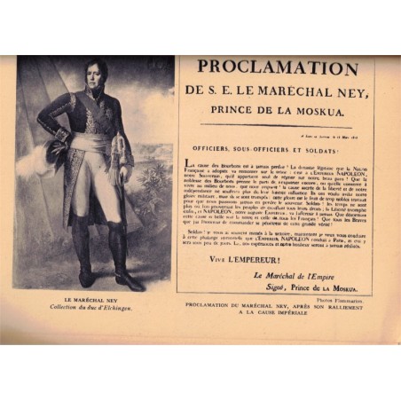 1815 la première Restauration, le retour de l'île d'Elbe, les Cent Jours, Henry Houssaye, 1939 - Napoléon, Empire,
