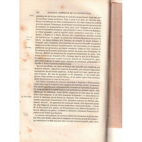 Histoire de la Révolution française, l'Empire, Restauration, Monarchie de 1830, T4, Vivien 1843 - Napoléon, gravures 19e s.