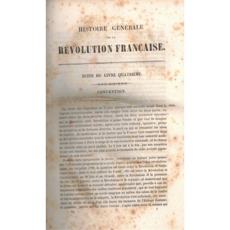Histoire générale de la Révolution française, l'Empire, la Restauration, la Monarchie de 1830, T3, Vivien 1842, gravures 19e s.