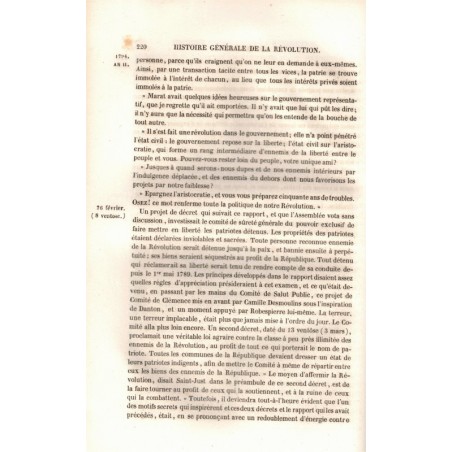 Histoire générale de la Révolution française, l'Empire, la Restauration, la Monarchie de 1830, T3, Vivien 1842, gravures 19e s.