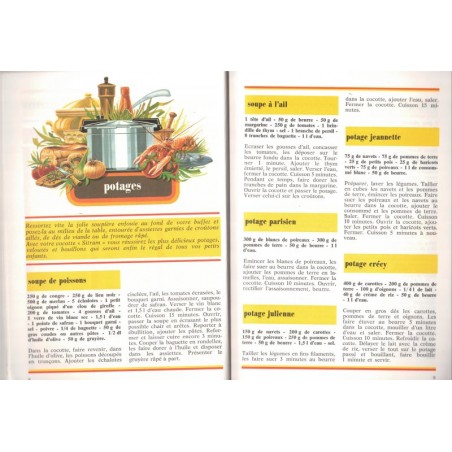 Autocuiseur Sitram inox, Yannick Mongin - recettes de cuisine, ustensiles de cuisine, publicité,