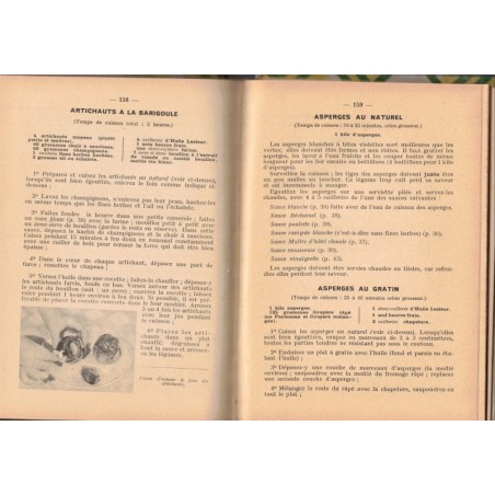 Pour bien manger, institut gastronomique de l'huile Lesieur, 1935 - recettes de cuisine, huile de table, publicité,