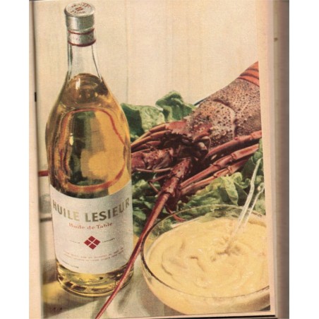 Pour bien manger, institut gastronomique de l'huile Lesieur, 1935 - recettes de cuisine, huile de table, publicité,