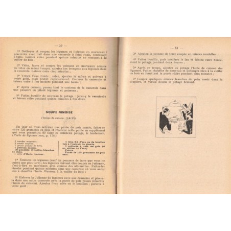 Pour bien manger, institut gastronomique de l'huile Lesieur, 1935 - recettes de cuisine, huile de table, publicité,