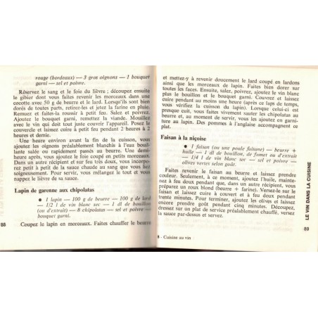La bonne cuisine au vin et à la bière, Elizabeth Lange, 1968 - recettes, vins, bières, Marabout Flash,