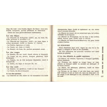 Je connais tous les vins, de Frahan, 1969 - vins, , Marabout Flash,