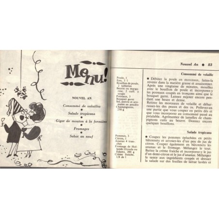 La cuisine des jours de fêtes, Yetty Line, 1965 - recettes cuisine, gastronomie, traditions françaises fêtes, Marabout Flash,