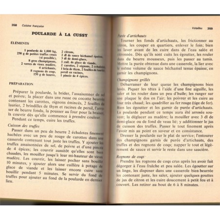 Cuisine française, Académie des gastronomes, 1974 - recettes, cuisine traditionnelle,