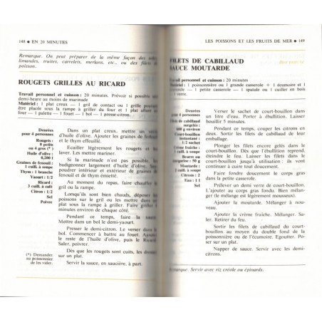 La cuisine rapide, Léonce Bérard, 1972 - recettes, cuisine légère, Marabout,