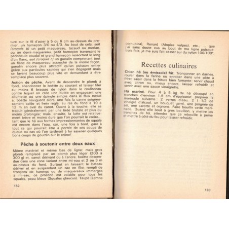 La pêche en mer et au bord de la mer, Michel Duborgel, 1972 - pêche, recettes, cuisine poisson, poissons,