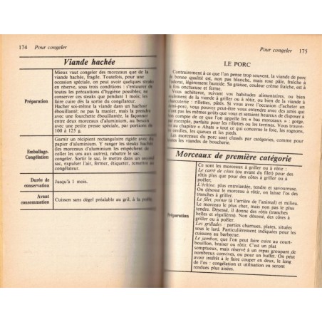 Congélation et bonne cuisine, Françoise Burgaud, 1988 -  recettes, ustensiles de cuisine,