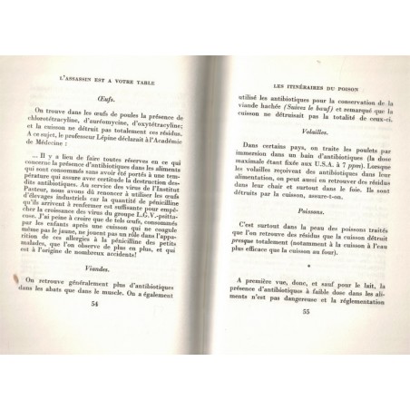 L'assassin est à votre table, Robert Courtine, 1969 -  diététique, critique gastronomique,