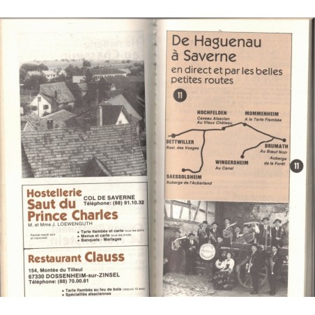 Guide de la tarte flambée 84, Est Télé Flash, 1984  - restaurants, cuisine alsacienne, tourisme Alsace, cuisine régionale,