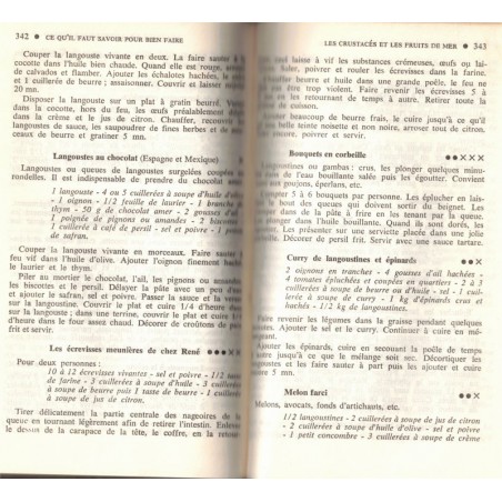 Le guide Marabout du poisson des crustacés et des mollusques, Marabout Service, 1967 - recettes, cuisine poisson, poissons,