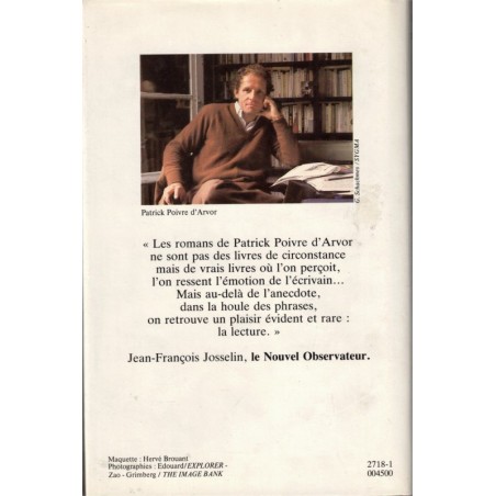 Deux amants, Patrick Poivre d'Arvor, 1985 - mystère, roman d'amour, télévision,