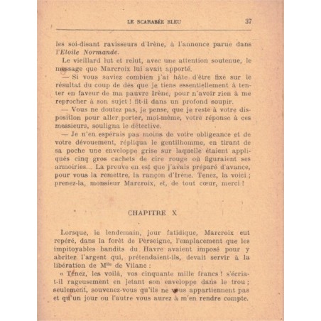 Le scarabée bleu, Pierre Pegat, 1948 - roman policier, Allo police, roman de gare,