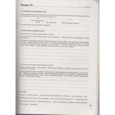 Deutsch in Wort und Bild DWB Band 2, Martin, Zehnacker, 1978, cahier d'exercices d'allemand