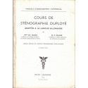 Cours de sténographie Duployé adaptée à la langue allemande, Nann, 1974 - allemand commercial, secrétariat, sténographie,