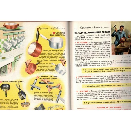 Leçons de choses, cours élémentaire, Orieux et Everaere, 1974 - sciences naturelles, livre d'images,