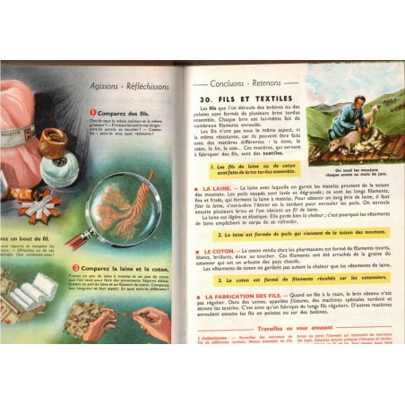 Leçons de choses, cours élémentaire, Orieux et Everaere, 1974 - sciences naturelles, livre d'images,