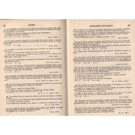 Manuel de physique et de chimie, classe de 3e, Georges Tréherne, 1950 - manuels de physique, manuels de chimie,