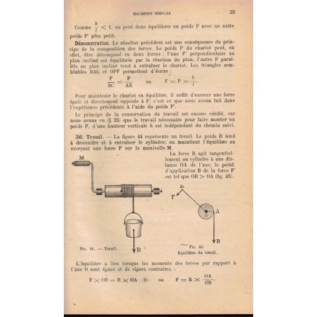 Physique, classe de Première, Georges Eve, 1943 - manuels de physique,