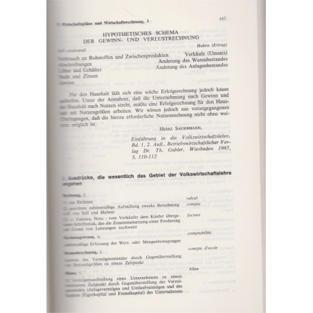 Die Sprache der Wirtschaftswissenschaft, l'allemand des sciences économiques, Jean Thomas, 1973 - université, économie