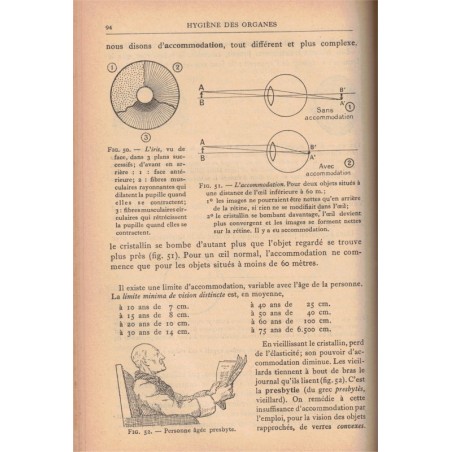 Anatomie et physiologie microbiologie et secourisme hygiène, classe 3e, Oria et Raffin, 1948 - manuels sciences naturelles,  -