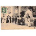 Vichy, source des Célestins, avec timbre Pasteur 15c 1924- carte postale 03 Allier, philatélie