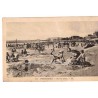 Pornichet sur la plage, 1926, et timbre France Semeuse lilas rose 20c - carte postale 44 Loire-Atlantique, philatélie,