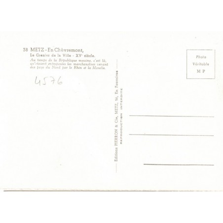 Metz, en Chèvremont grenier de la ville - carte postale département Moselle, Lorraine