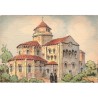 Nevers, l'Eglise Saint-Etienne, Barday Georges Dayez,  -, lithographie, carte postale département Nièvre 58, illustrateur,