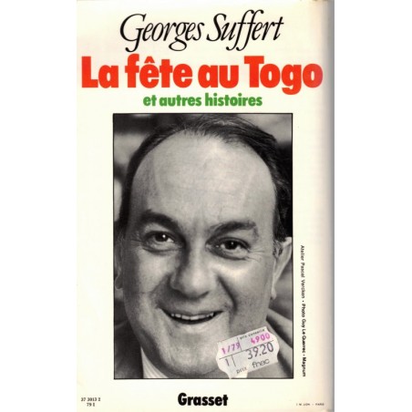 La fête au Congo et autres histoires, Georges Suffert, 1979 - nouvelles, contes,