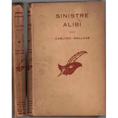 rare! Sinistre alibi, Carlton Wallace, 1937 - Le Masque, polars, roman policier,