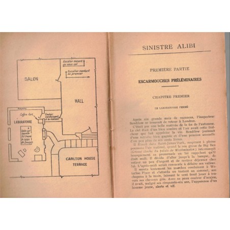 rare! Sinistre alibi, Carlton Wallace, 1937 - Le Masque, polars, roman policier,