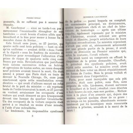 Monsieur Cauchemar, Pierre Siniac, 1980 -, Classiques du Crime, polar, roman policier,