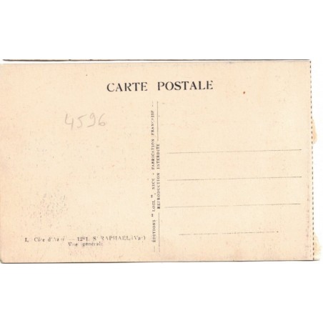 Saint-Raphaël, vue générale - série Côte d'Azur, collection Loel Nice, carte postale 83 Var,