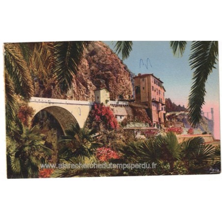 Menton, le Pont Saint-Louis - série Côte d'Azur, collection Loel Nice, carte postale 06 Alpes-Maritimes,
