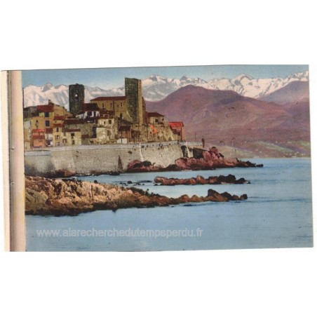 Antibes et la chaîne des Alpes - série Côte d'Azur, collection Loel Nice, carte postale 06 Alpes-Maritimes,